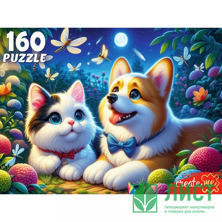 Пазл 160 элементов Ночные друзья (РК) арт.УК160-5537