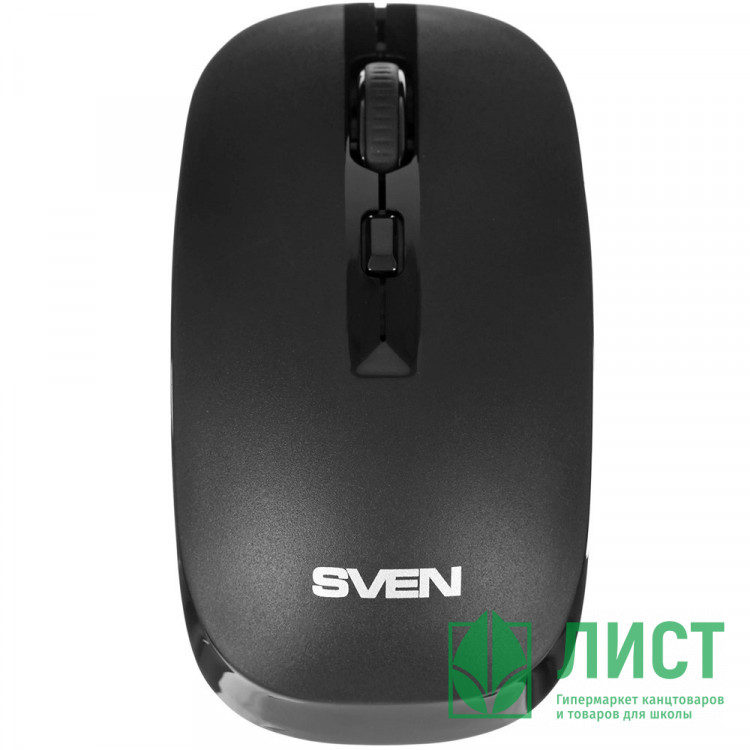 Мышь беспровод. SVEN RX-260W (2,4GHz, 3+1кл.800/1200/1600DPI,блист.), черный