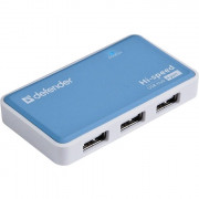 Хаб defender QUADRO POWER USB2.0 - 4 порта,блок питания DC 5В...2А,кабель USB 2.0 A(M)