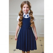 Сарафан для девочки (ГЕРМИОНА) ткань 07 арт.5244-07 размер 30/122-36/146 цвет синий