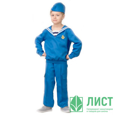 Костюм М Матрос (сорочка,брюки,головной убор) р.26 арт.5702-104-52 Костюм М Матрос (сорочка,брюки,головной убор) р.26 арт.5702-104-52