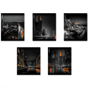 Тетрадь А5 клетка 48 листов скоба (ErichKrause) Urban Lights глянцевая ламинация ассорти арт.63310