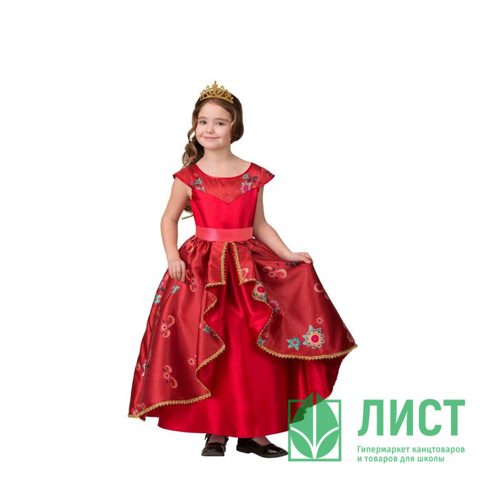 Костюм Д (ПРИНЦЕССА) Елена из Авалора (платье,корона,подъюбник) р.30/116-34/134 арт.1908