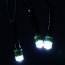 Гирлянда электрическая для дома точечная 13м 152LED цвет белый (зеленый провод) 8режимов (можно соединять) арт.120-063 - 