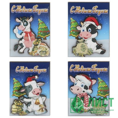 Магнит СГ &quot;Коровка&quot; 07см арт.755382 Магнит СГ "Коровка" 07см арт.755382