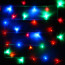 Гирлянда электрическая для дома точечная 5,5м 50LED цвет мульти (светлый провод) 8режимов арт.127-013 - 