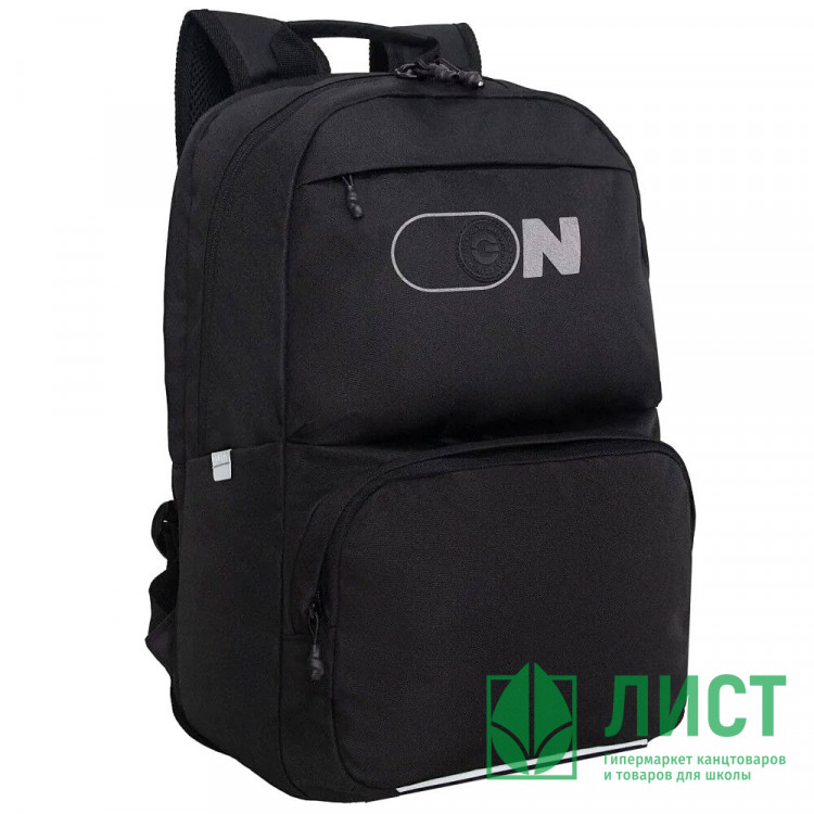 Рюкзак для мальчиков (Grizzly) арт.RU-639-3/1 черный 30х42,5х13,5 см