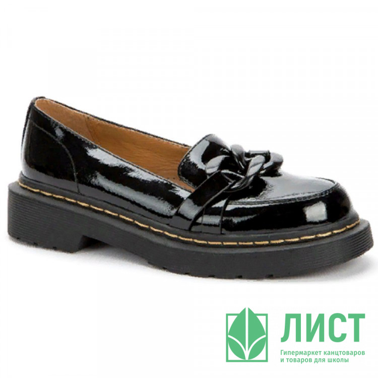 Туфли для девочки (BETSY) черные верх-искусственная кожа подкладка-натуральная кожа размерный ряд 33-38 артикул 928319/09-01