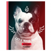 Дневник школьный твердая обложка (BG) Let's rock глянцевая ламинация арт.Д5т48_лг 11500