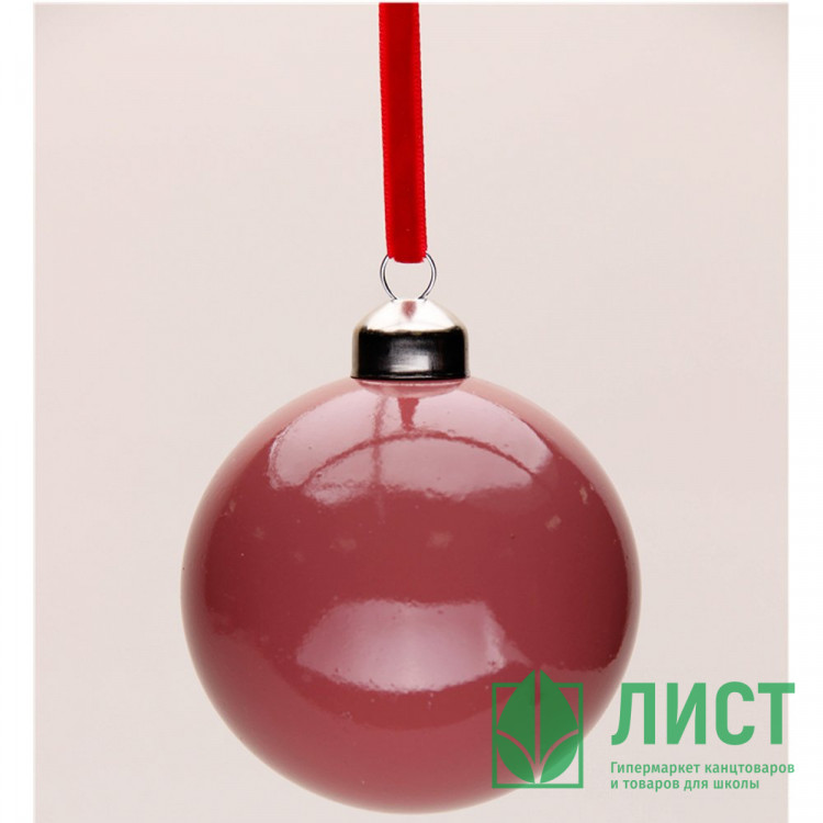 Шар пластик 08см глянцевый цв.вишневый 114 арт.РШ2514