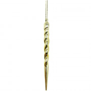Украшение декор.подвеска "Сосулька" 15,8см цв.золото арт.95356