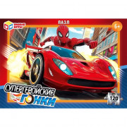 Пазл 120 элементов Супергеройские гонки (Умные игры) арт.4630395034135