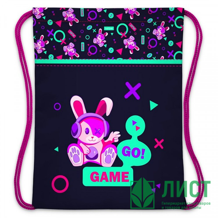 Сумка для сменной обуви 1 отделение (Hatber) КиберЗайка 330х420мм арт.NMn_18025