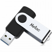 Флеш диск 16GB USB 2.0 Netac U505 черный/серебристый