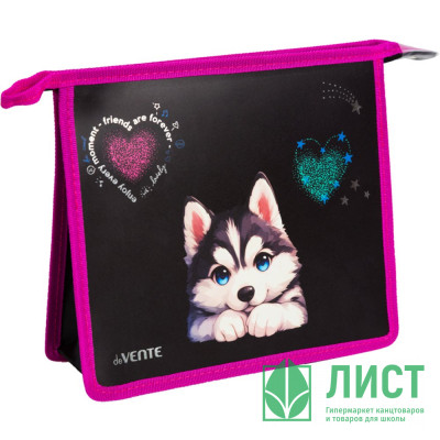 Папка школьная для тетрадей А5 на молнии (deVENTE) Cute Husky арт.8056555 Папка школьная для тетрадей А5 на молнии (deVENTE) Cute Husky арт.8056555