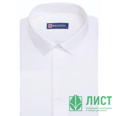 Сорочка подростковая короткий рукав размерный ряд 36/158-164(XXS)-41/176-182(XL) цвет белый Brostem арт.4701AXKs Сорочка подростковая короткий рукав размерный ряд 36/158-164(XXS)-41/176-182(XL) цвет белый Brostem арт.4701AXKs