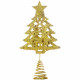 Наконечник на ёлку металл 18,5см "Ёлка" цв.золото арт.91385