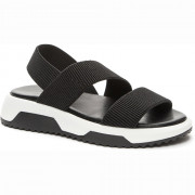 Босоножки для девочки (KEDDO) черный верх-текстиль-искусственная кожа размерный ряд 33-38 артикул 547169/29-05