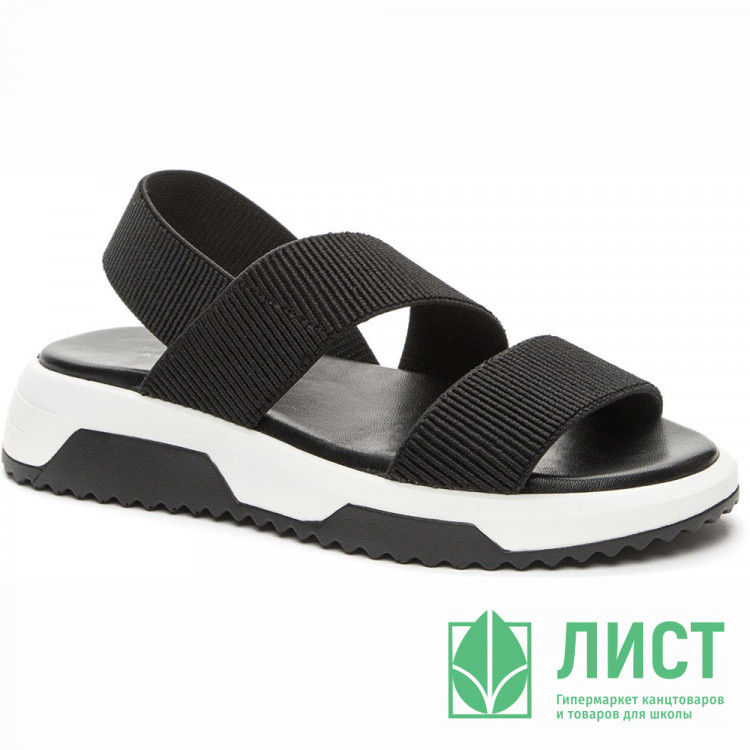 Босоножки для девочки (KEDDO) черный верх-текстиль-искусственная кожа размерный ряд 33-38 артикул 547169/29-05