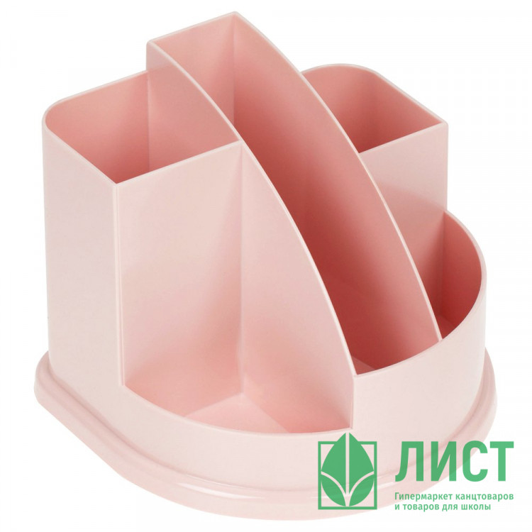 Подставка для канцелярских принадлежностей (СТАММ) АВАНГАРД  розовый пастель Paris арт.ОР542 (Ст.18)