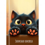 Записная книжка А7 твердая обложка 48 листов (Prof-Press) Лапки котика-2 глянцевая ламинация арт.48-8627