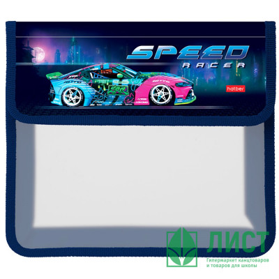 Папка школьная для тетрадей А5 на липучке 2 отделения (Hatber) City racing арт.AMp_06063 Папка школьная для тетрадей А5 на липучке 2 отделения (Hatber) City racing арт.AMp_06063