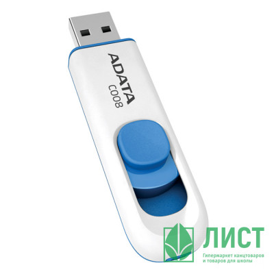 Флеш диск 32GB USB 2.0 A-DATA Classic C008, белый Флеш диск 32GB USB 2.0 A-DATA Classic C008, белый