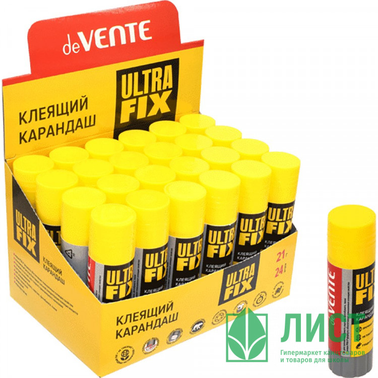 Клей-карандаш 21г deVENTE Ultra Fix, PVA-P основа арт.4042924 (Ст.24)