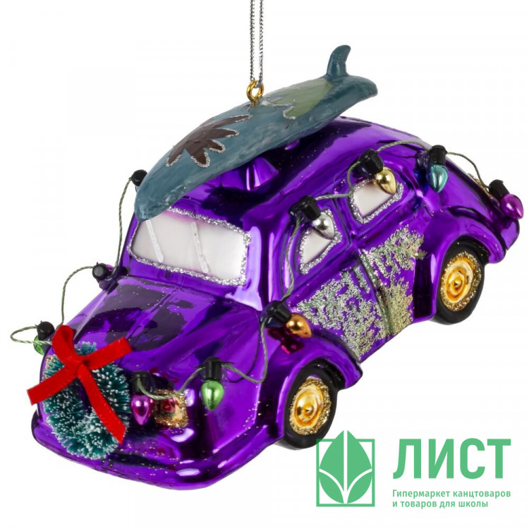 Фигурка на ёлку стекло (серия Коллекция) 06,5см "Машинка" арт.813830