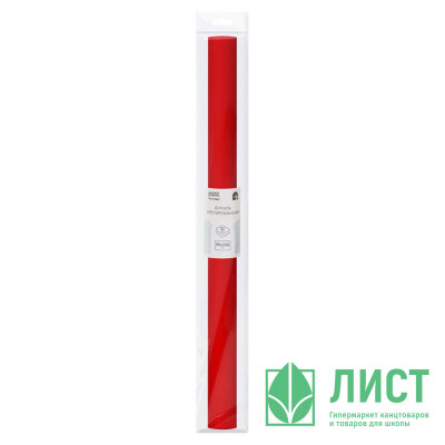 Бумага крепированная 50*250см (Три совы) красная 32 г/м² арт.CR_43941 Бумага крепированная 50*250см (Три совы) красная 32 г/м² арт.CR_43941