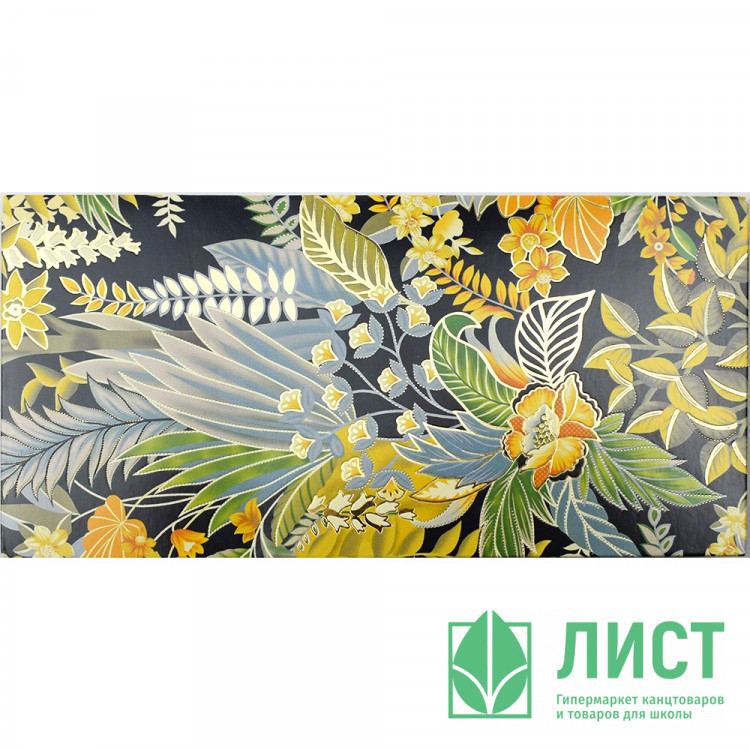 Конверт для денег Без надписи Цветы, листья фольга арт.075786