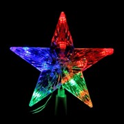 Наконечник 15см "Звезда" светодиодная 10LED цв.мульти арт.111-329