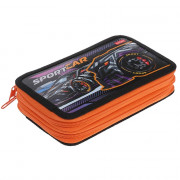 Пенал 2 отделения (Hatber) Sport car  190х110мм глянцевая ламинация с таблицей умножения арт.NPn_47109