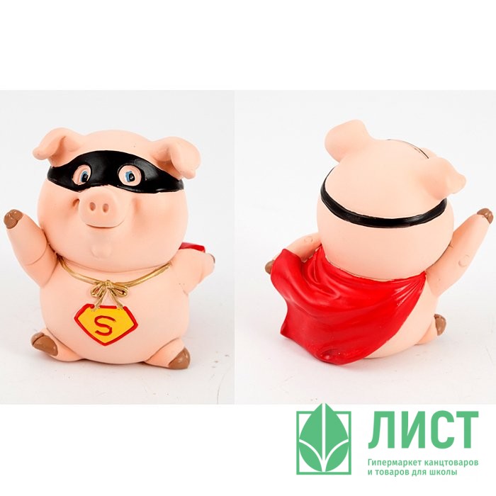 Статуэтка символ года Свинка-супермен 8см арт.172504