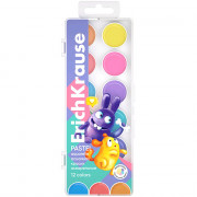 Акварель 12 цветов (ErichKrause) Jolly Friends Pastel пластиковая коробка без кисти арт 61370