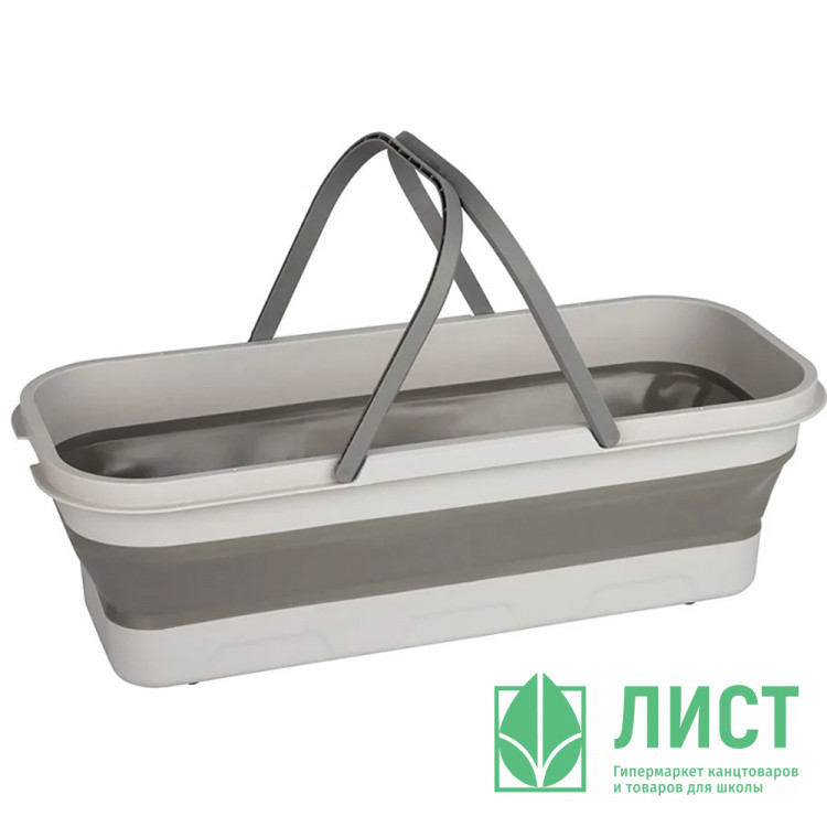 Ведро пластиковое складное 13 л. без крышки на колесах