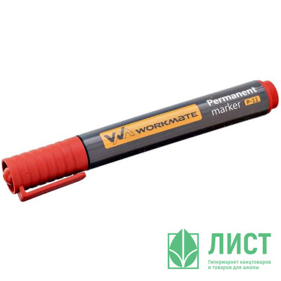 Маркер перманент WorkMate Р-11 круглый 3мм красный Р-11 арт.14-1580 Маркер перманент WorkMate Р-11 круглый 3мм красный Р-11 арт.14-1580