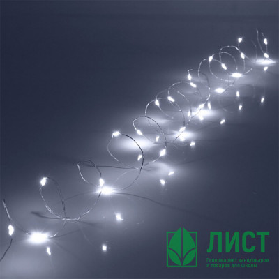 Гирлянда эл.д/дома 20м 200LED Нить &quot;Роса&quot; цв.белый 8реж IP-20 арт.725-0067 Гирлянда эл.д/дома 20м 200LED Нить "Роса" цв.белый 8реж IP-20 арт.725-0067