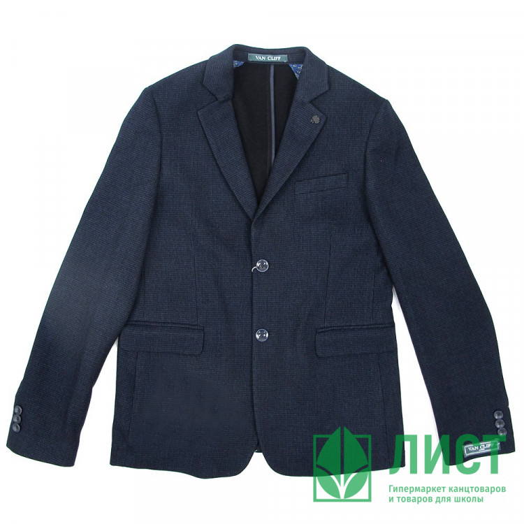 Пиджак для мальчика (Van Cliff) Дарен блю юниор 2 полнота арт.А89817 размер 32/134-44/170 цвет синий