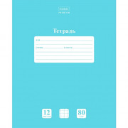 Тетрадь 12л клетка (Hatber) PASTEL Незабудка арт 12Т5A1_05025