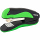 Степлер №24/6&26/6 (20л) пластиковый с каучуковой вставкой deVENTE Монохром (Monochrome) черный с неоновым зеленым арт.4142000
