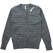 Кардиган для девочки (Malini) артикул 4086 размерный ряд 32/128-40/158 цвет серый