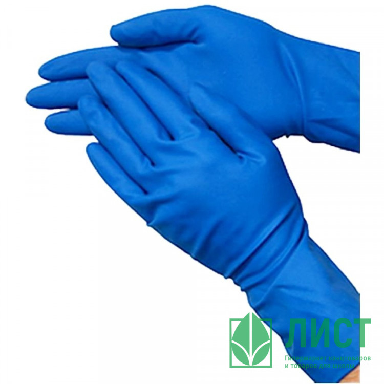 Перчатки латексные High Risk синие  размер M без индивидуальной упаковки 1 пара