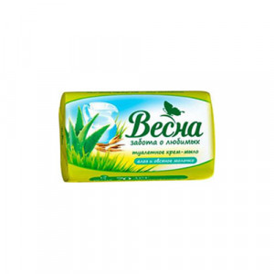 Мыло туалетное  90г ВЕСНА Алоэ и овсянное молочко арт.6089