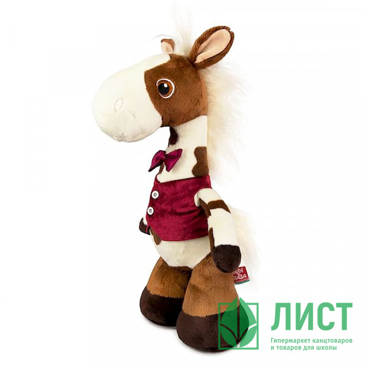Игрушка мягкая 38см Конь Мэйс арт.HS38-001