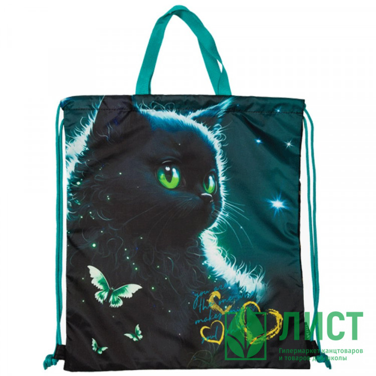 Сумка для сменной обуви 1 отделение (deVENTE) Black Cat 38x43 см арт.7048477