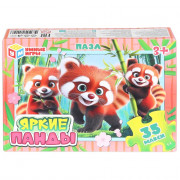 Пазлы МАКСИ 35 элементов Яркие панды (Умные игры) 180х127х35 мм арт.4630395054096