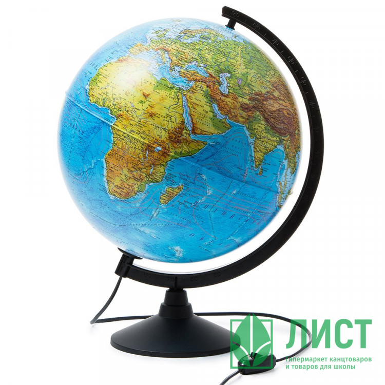 Глобус физико-политический диаметр 320мм Классик с подсветкой арт К013200101
