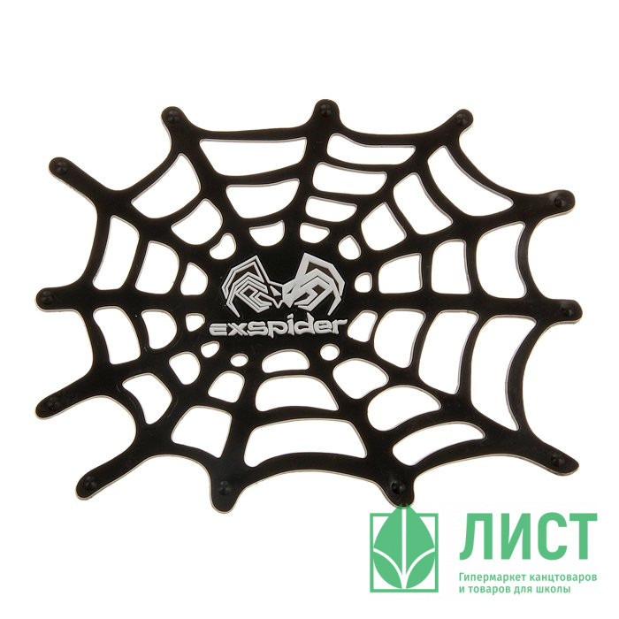 Коврик силиконовый "Паутина" 17*13см черный арт.137585