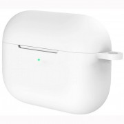 Чехол для Airpods PRO силиконовый, белый